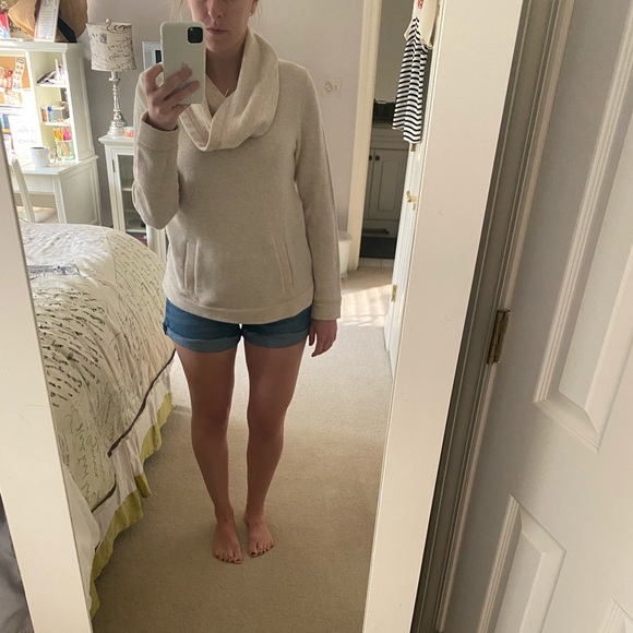 J Crew Cowl Neck Sweater - Tan - Size M - Picture 2 of 6